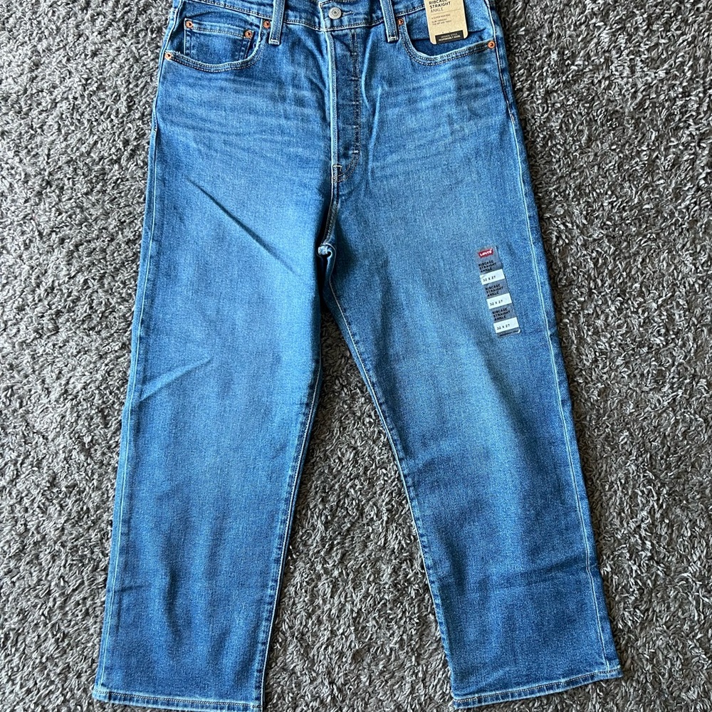 Levi's Ribcage Straight Ankle Blue Jean